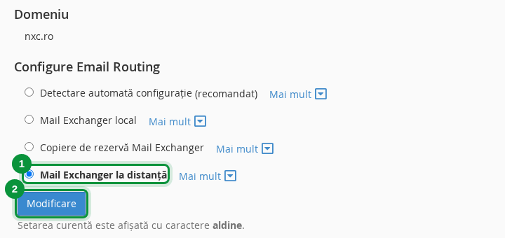 Mail Exchanger la distanță în Rutare e-mail
